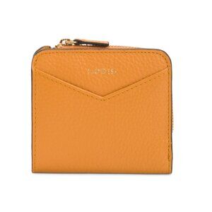 LODIS Tangerine Leather Small Zip Wallet